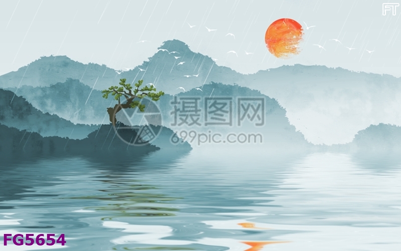 File in tranh tường hiện đại TV19089