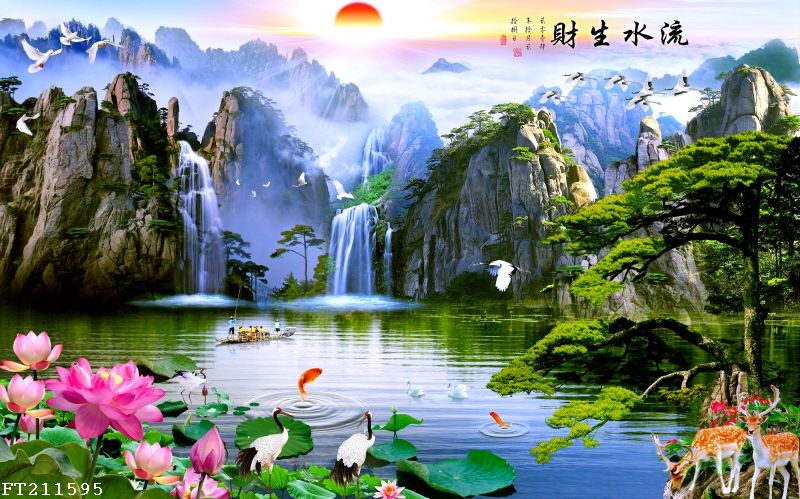 File in tranh tường 3D TV34061