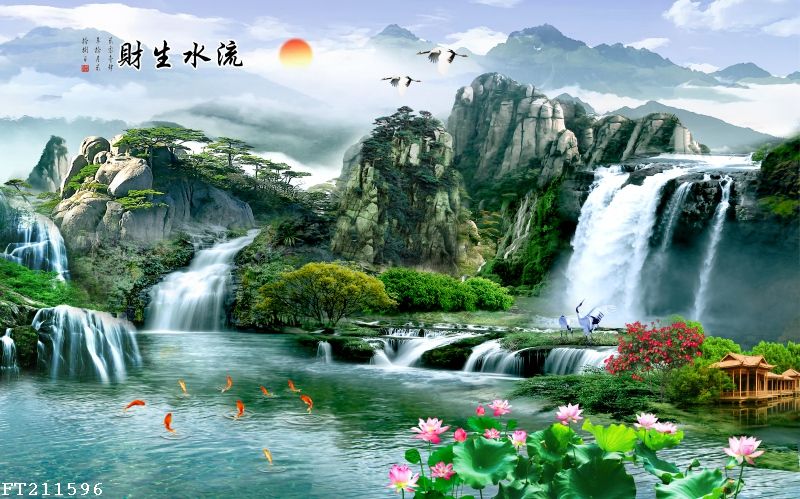 File in tranh tường 3D TV34060