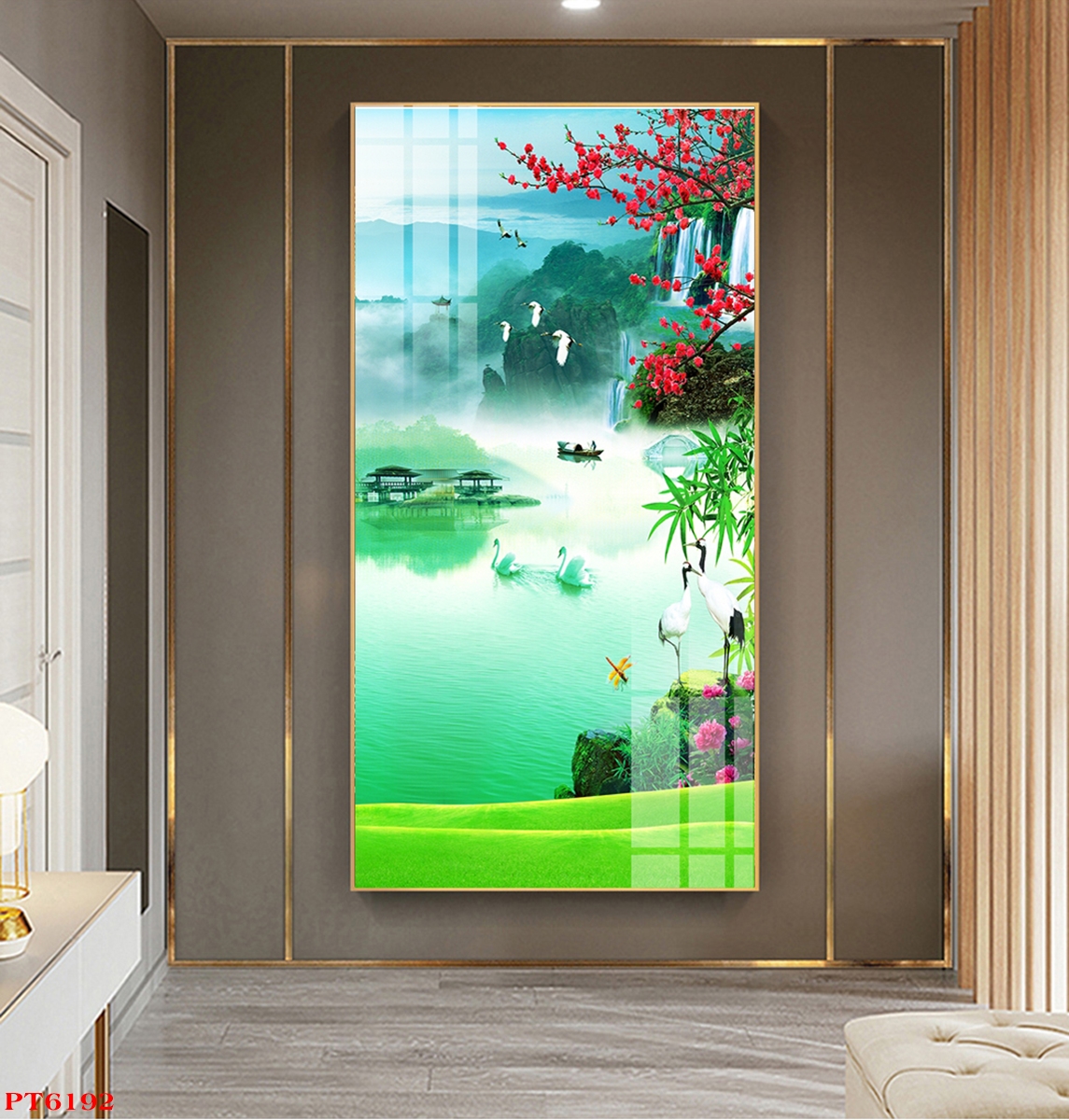 Tranh sơn thủy thác nước TV29873