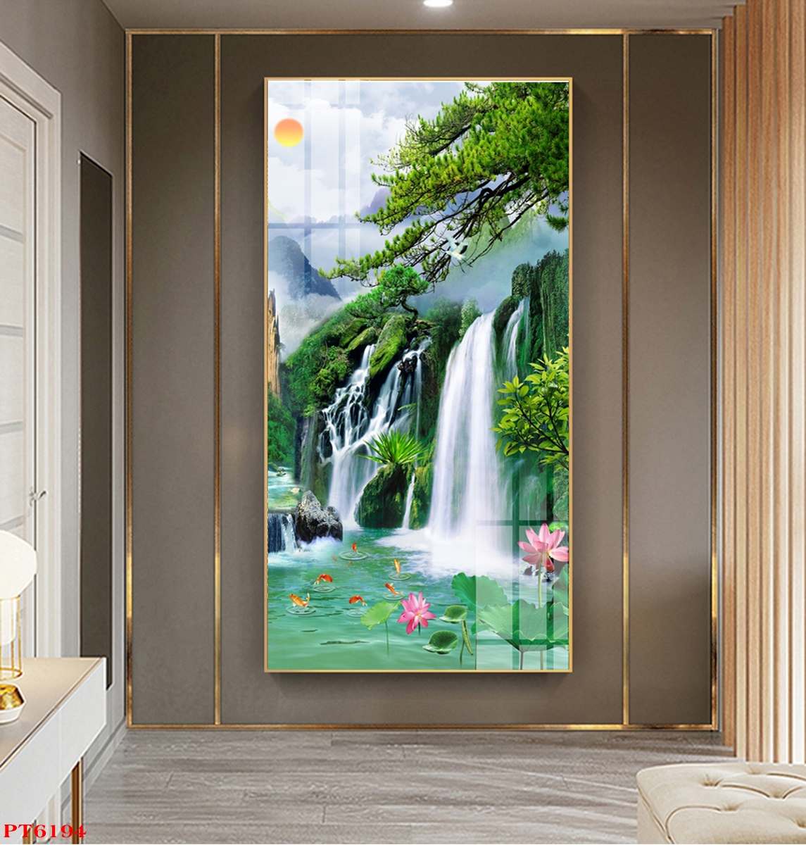 Tranh sơn thủy thác nước TV29871