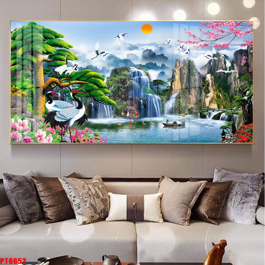 Tranh sơn thủy thác nước TV29413