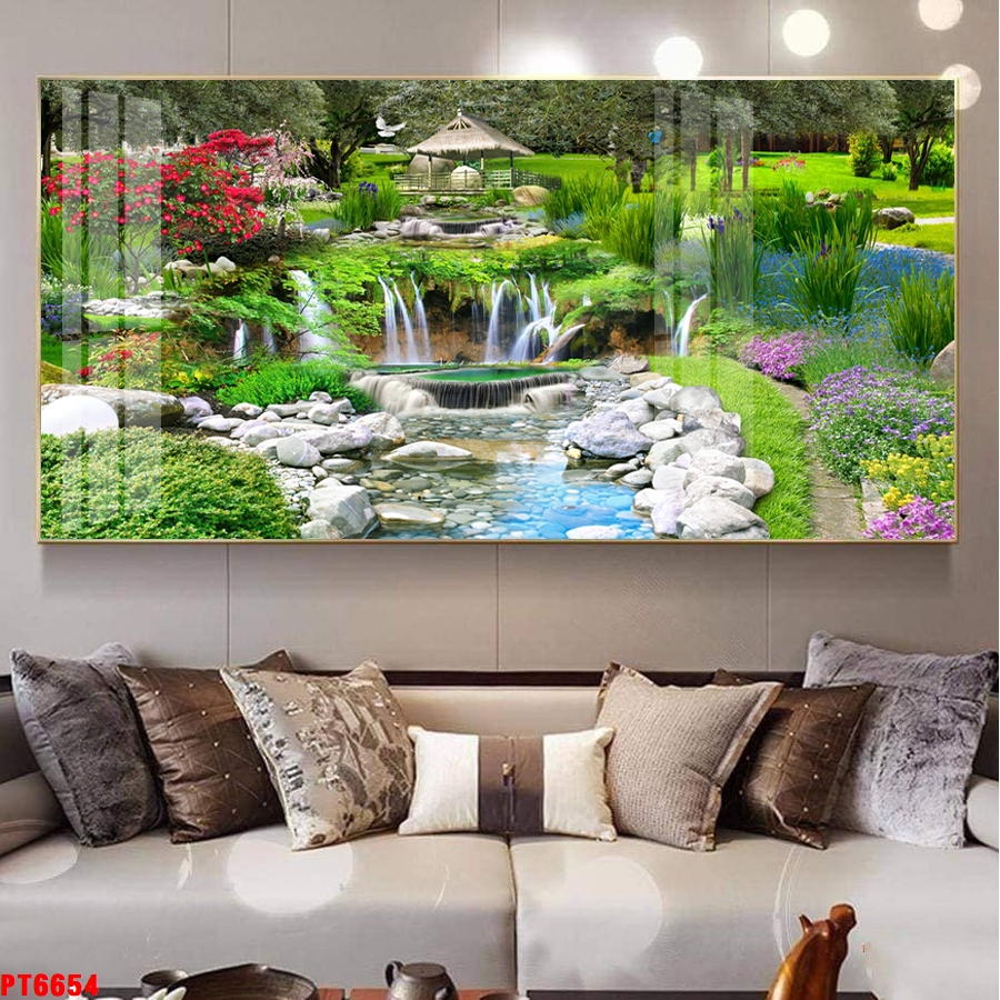 Tranh sơn thủy thác nước TV29411