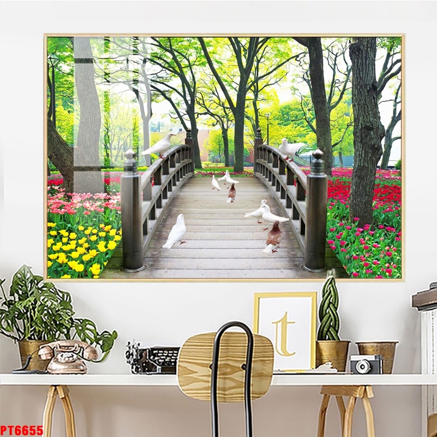 Tranh sơn thủy thác nước TV29410