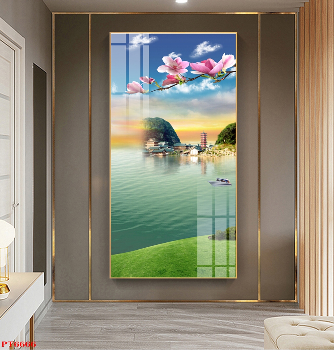 Tranh sơn thủy thác nước TV29399