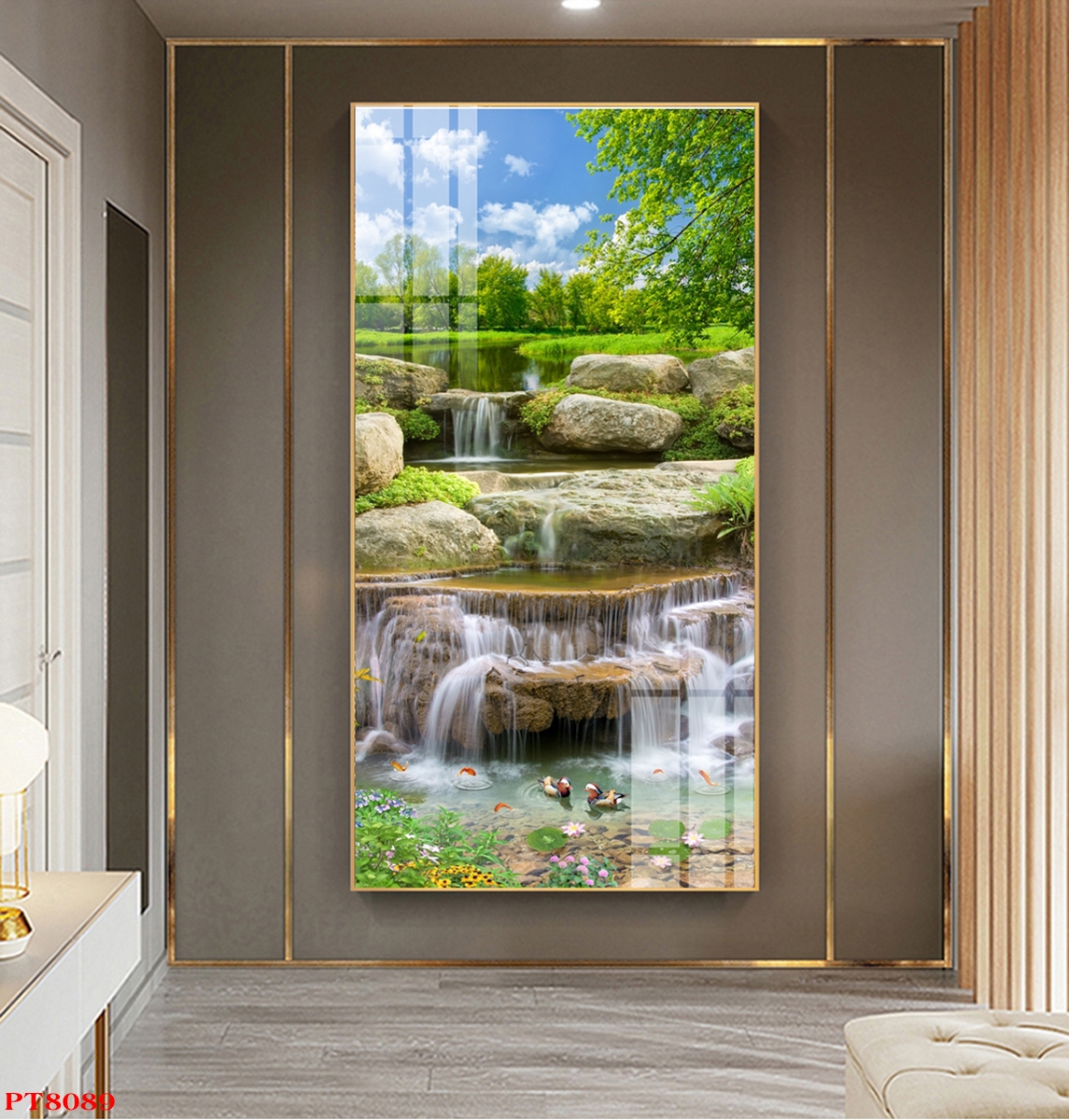 Tranh sơn thủy thác nước TV24232