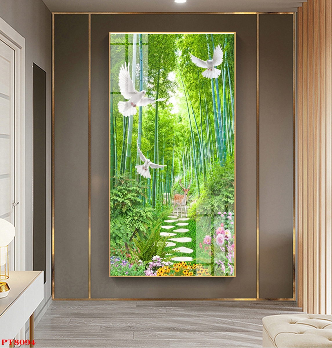 Tranh sơn thủy thác nước TV24227