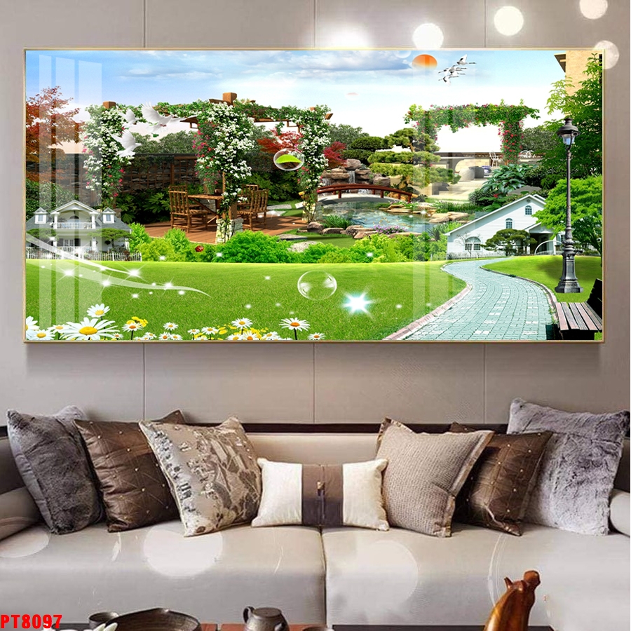 Tranh sơn thủy thác nước TV24224