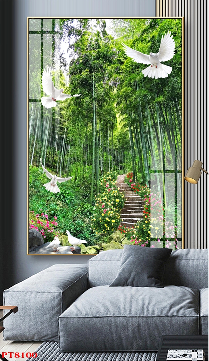 Tranh sơn thủy thác nước TV24221