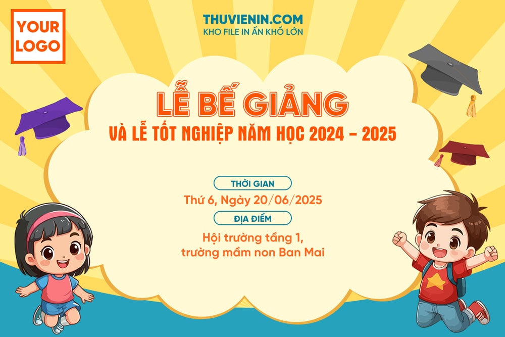 File PSD thiết kế mẫu banner lễ bế giảng TV317427