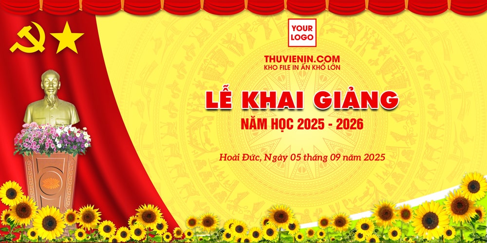 File PSD thiết kế backdrop khai giảng năm học mới TV317428