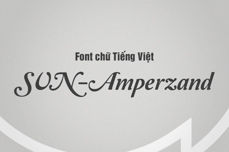 Font chữ tiếng Việt SVN Amperzand TV317435
