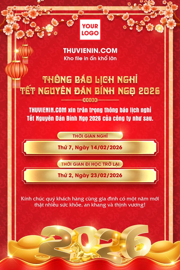 File in thông báo nghỉ tết TV312916