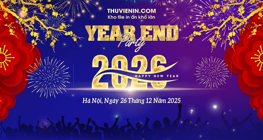 Backdrop Year end party cho công ty TV313171