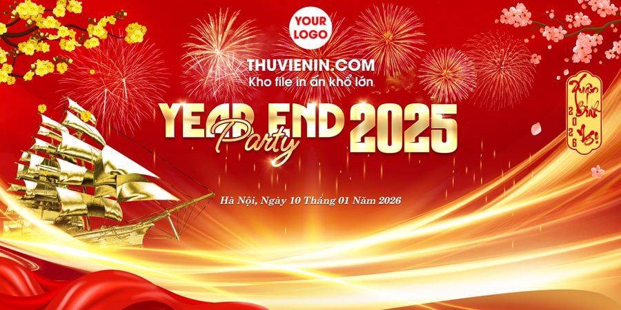File thiết kế backdrop year end party khổ lớn TV313174